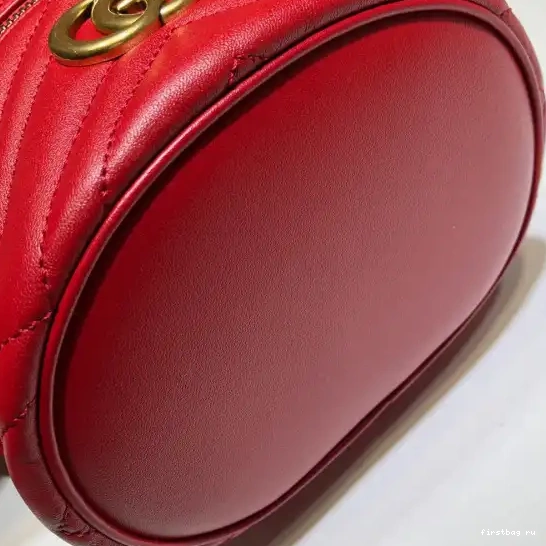 First bag ru GUCCI Marmont GG mini backpack 0602